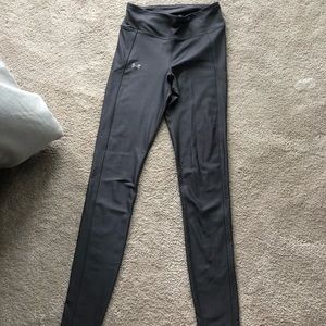 Gray Under Armour High Waisted Workout Leggings
